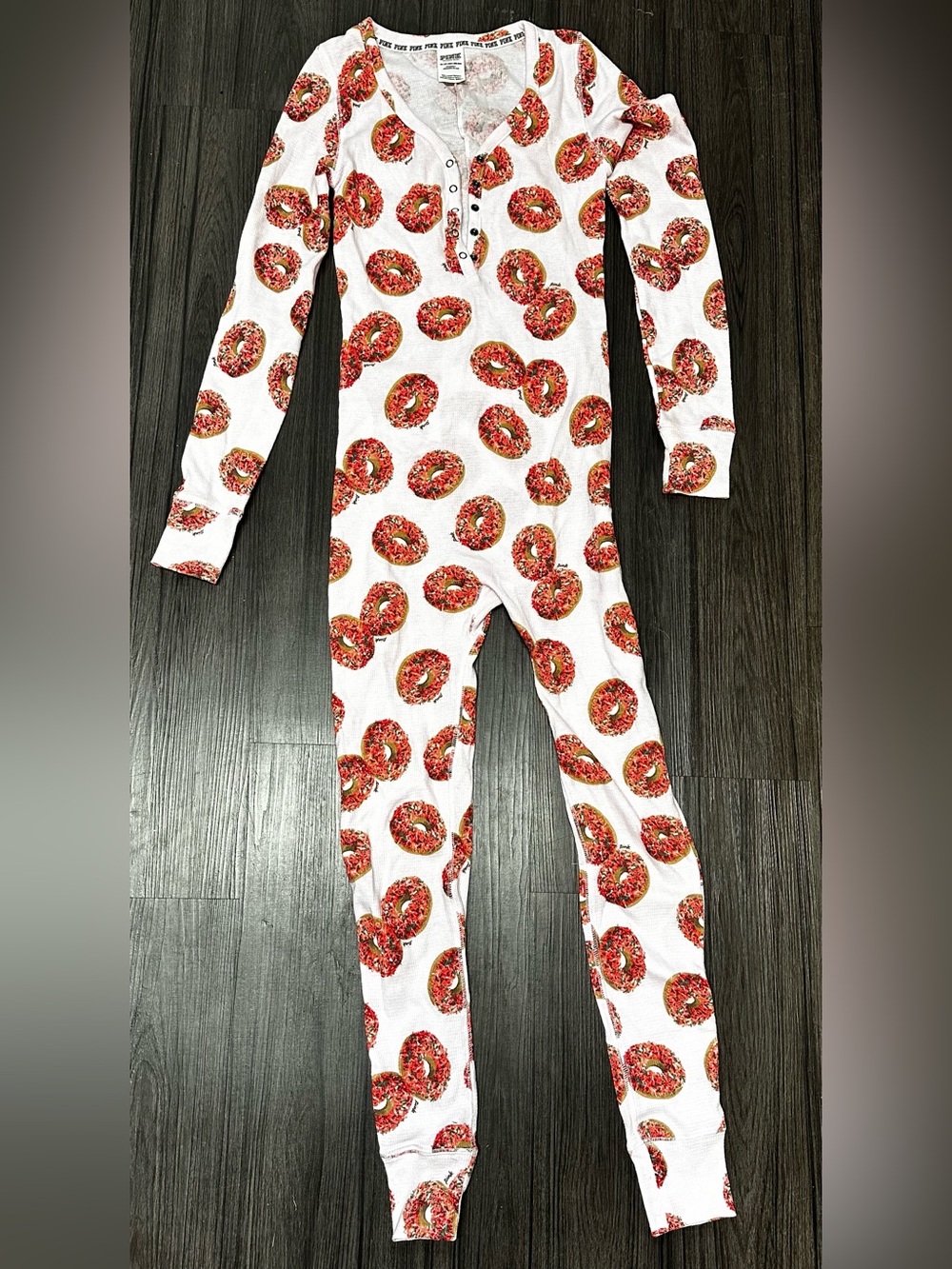 XS Pink Victoria’s Secret donut onesie